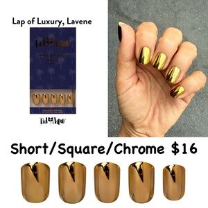 Lavene Gold Chrome Press-On Nails